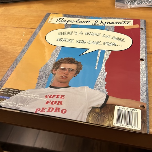 Napoleon Dynamite NEW themed school set. 1 composition notebook and 2 folders - Picture 6 of 9